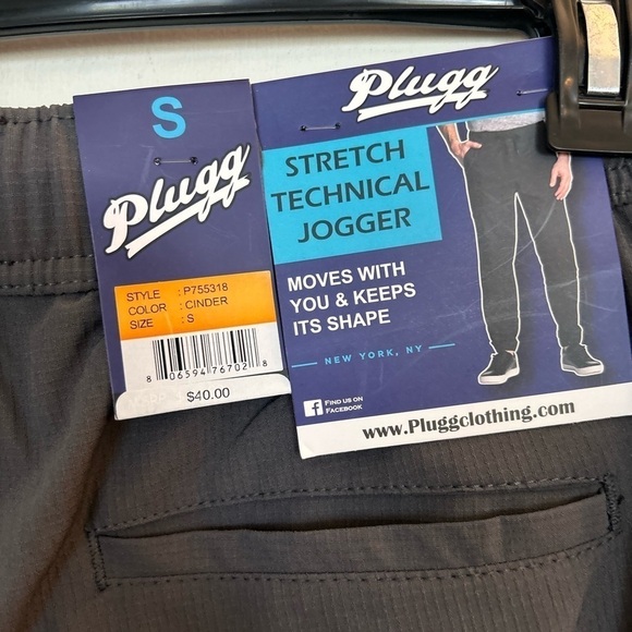 NWT Plugg stretch, technical joggers, size small, gray - Picture 3 of 9